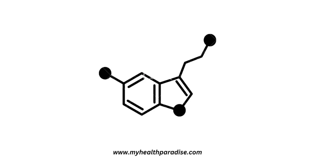 Serotonin molecule tattoo